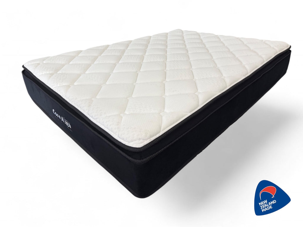 CoreAlign (NZ Made Premium) - 5 Zone Pillow Top Pocket Spring Mattress & Base