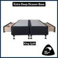 Extra Deep Drawer Bed Base Size - King (NZ Made)