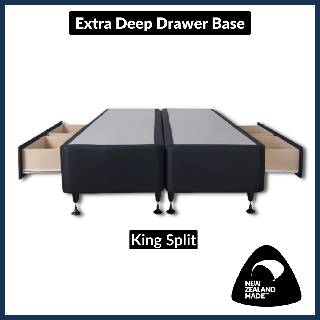 Extra Deep Drawer Bed Base Size - King (NZ Made)